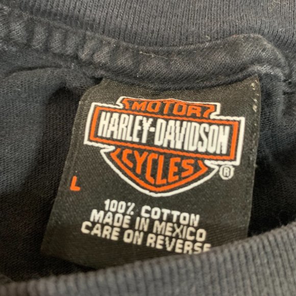 Las Vegas Harley Davidson bald eagle biker t-shirt men's large - Picture 4 of 5